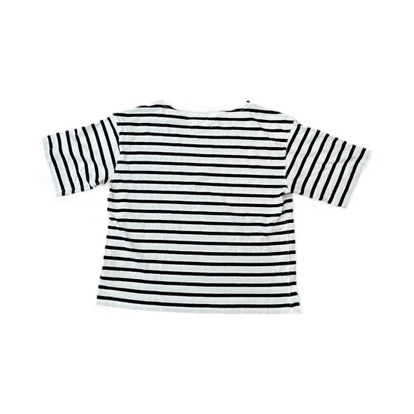Everlane The Mariner Oversized Tee - Black & Bone Stripe - Size Small - Picture 3 of 9